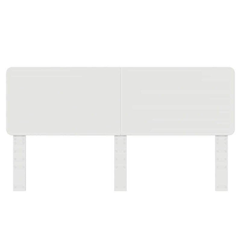 vidaXL Fejtámla fejtámlával Fényes Fehér 200 cm Faanyag