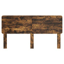 vidaXL Fejtámla fejtámlával Füstölt tölgy 200 cm Faanyag