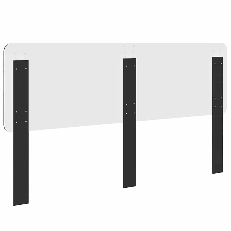 vidaXL Fejtámla fejtámlával Fekete tölgy 180 cm Faanyag