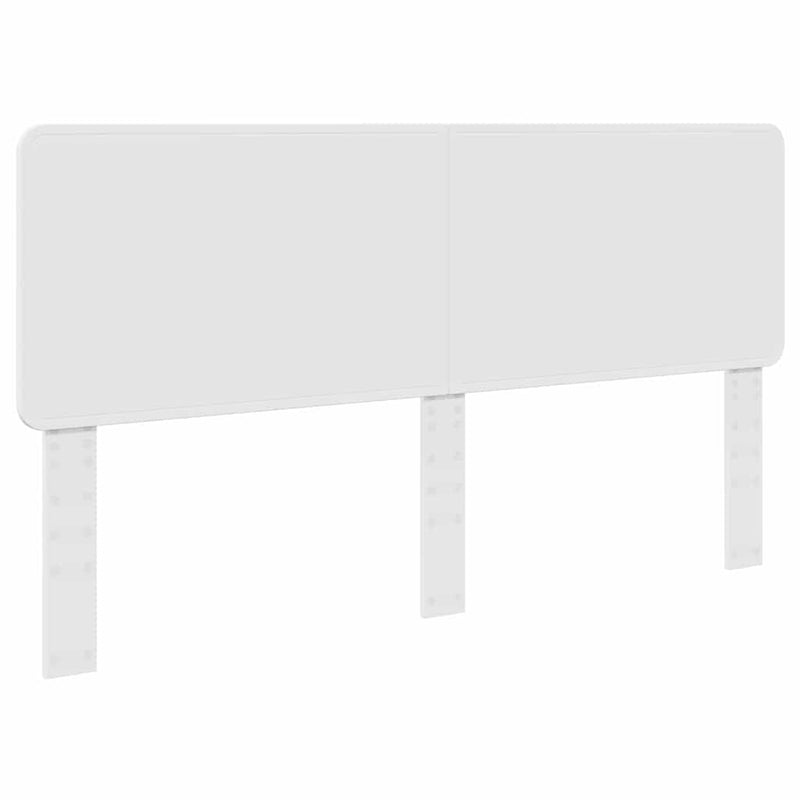 vidaXL Fejtámla fejtámlával Fényes Fehér 180 cm Faanyag