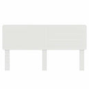 vidaXL Fejtámla fejtámlával Fényes Fehér 180 cm Faanyag