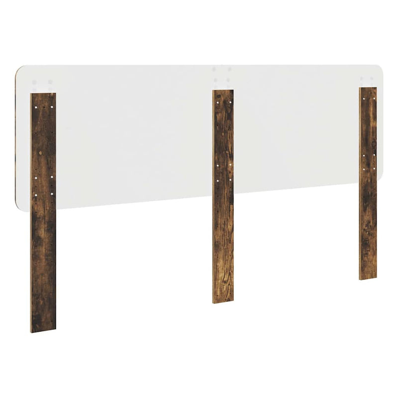 vidaXL Fejtámla fejtámlával Füstölt tölgy 180 cm Faanyag