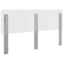 vidaXL Fejtámla fejtámlával Szürke Sonoma 180 cm Faanyag