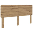 vidaXL Fejtámla fejtámlával Artisan tölgy 180 cm Faanyag