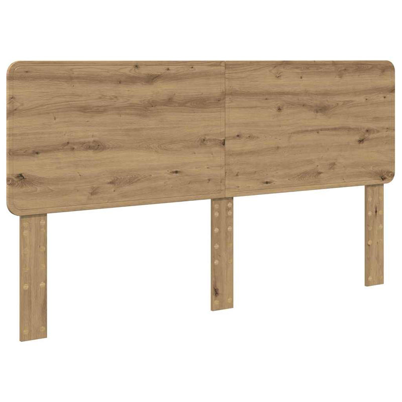 vidaXL Fejtámla fejtámlával Artisan tölgy 180 cm Faanyag