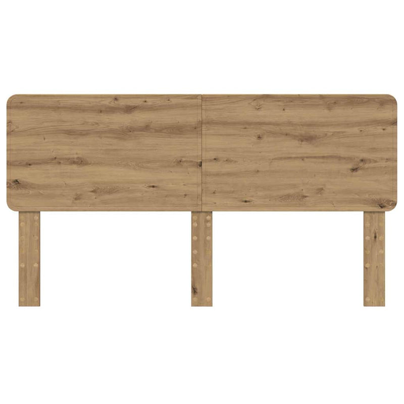 vidaXL Fejtámla fejtámlával Artisan tölgy 180 cm Faanyag