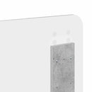 vidaXL Fejtámla Beton Szürke Szerelt fa