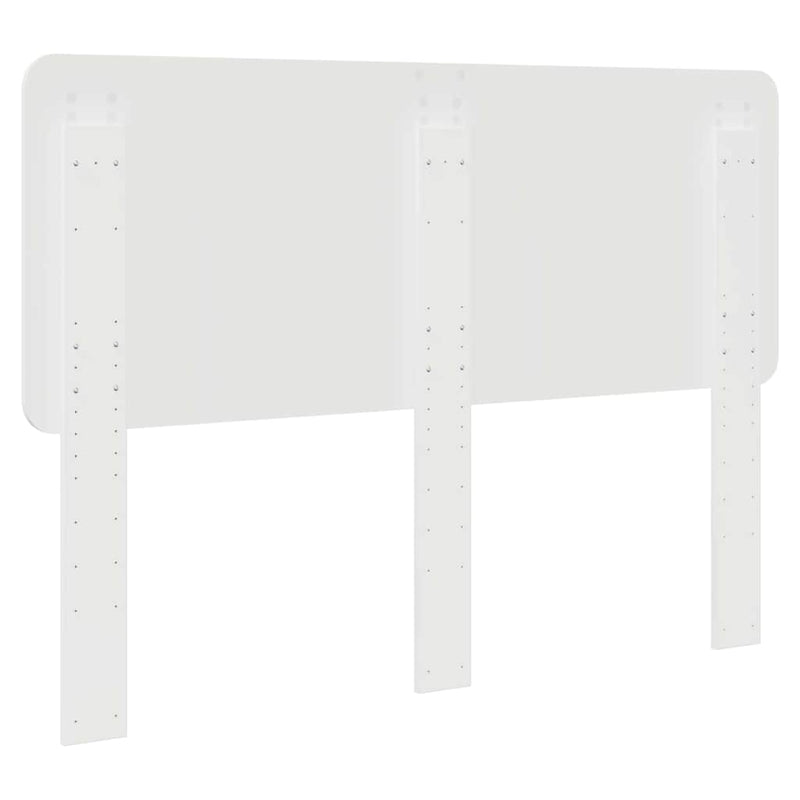 vidaXL Fejtámla fejtámlával Fényes Fehér 160 cm Faanyag