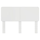 vidaXL Fejtámla fejtámlával Fényes Fehér 160 cm Faanyag