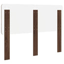 vidaXL Fejtámla fejtámlával Barna Tölgy 160 cm Faanyag