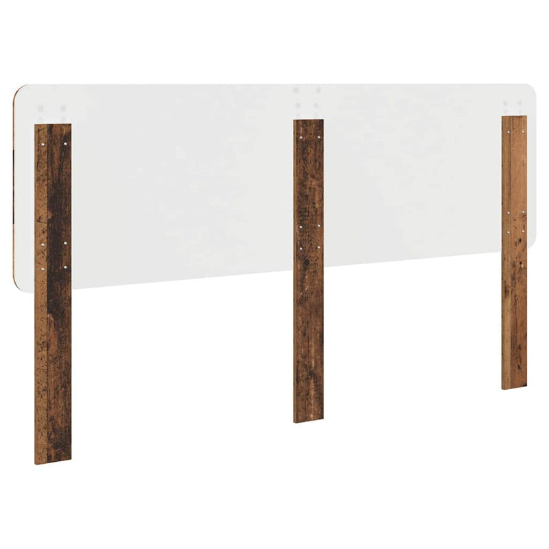 vidaXL Fejtámla fejtámlával Öreg fa 160 cm Faanyag