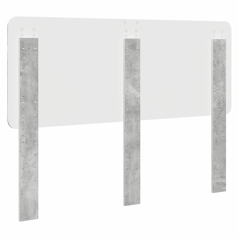 vidaXL Fejtámla fejtámlával Beton Szürke 150 cm Faanyag