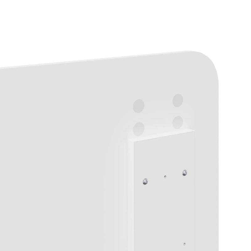 vidaXL Fejtámla fejtámlával Fényes Fehér 150 cm Faanyag