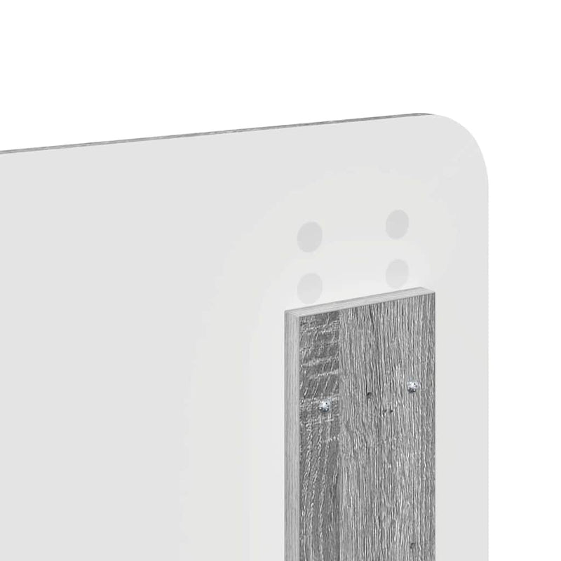 vidaXL Fejtámla fejtámlával Szürke Sonoma 150 cm Faanyag