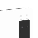 vidaXL Fejtámla fejtámlával Fekete tölgy 140 cm Faanyag