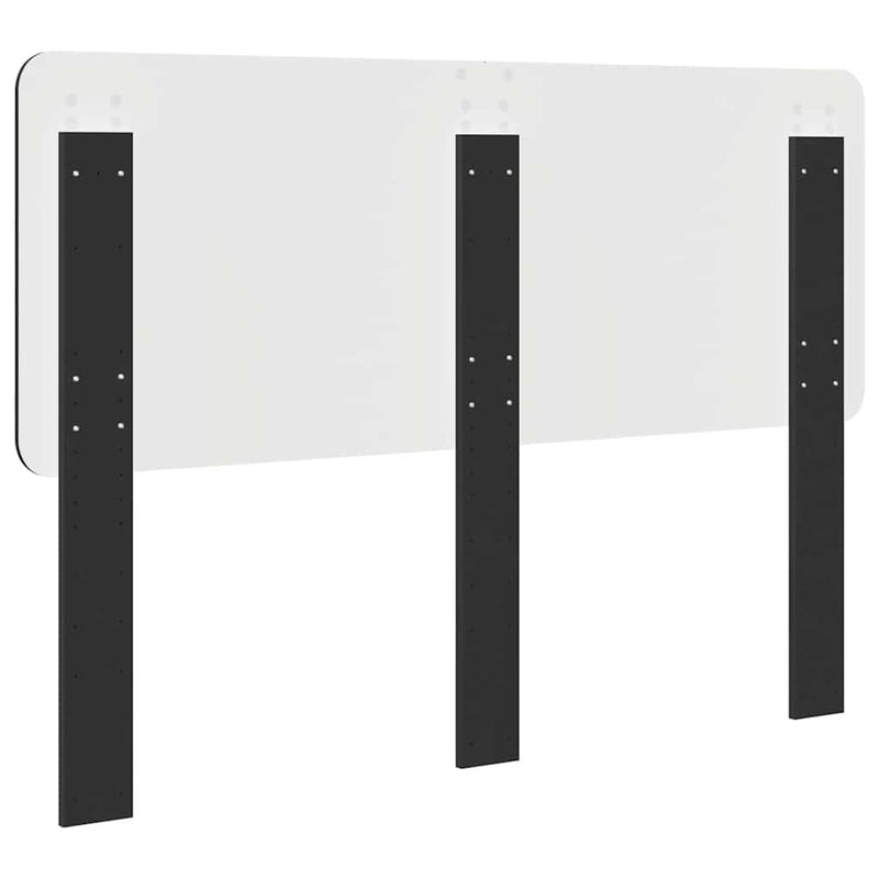 vidaXL Fejtámla fejtámlával Fekete tölgy 140 cm Faanyag