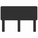 vidaXL Fejtámla fejtámlával Fekete tölgy 140 cm Faanyag