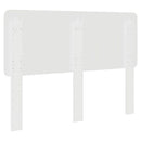 vidaXL Fejtámla fejtámlával Fényes Fehér 140 cm Faanyag