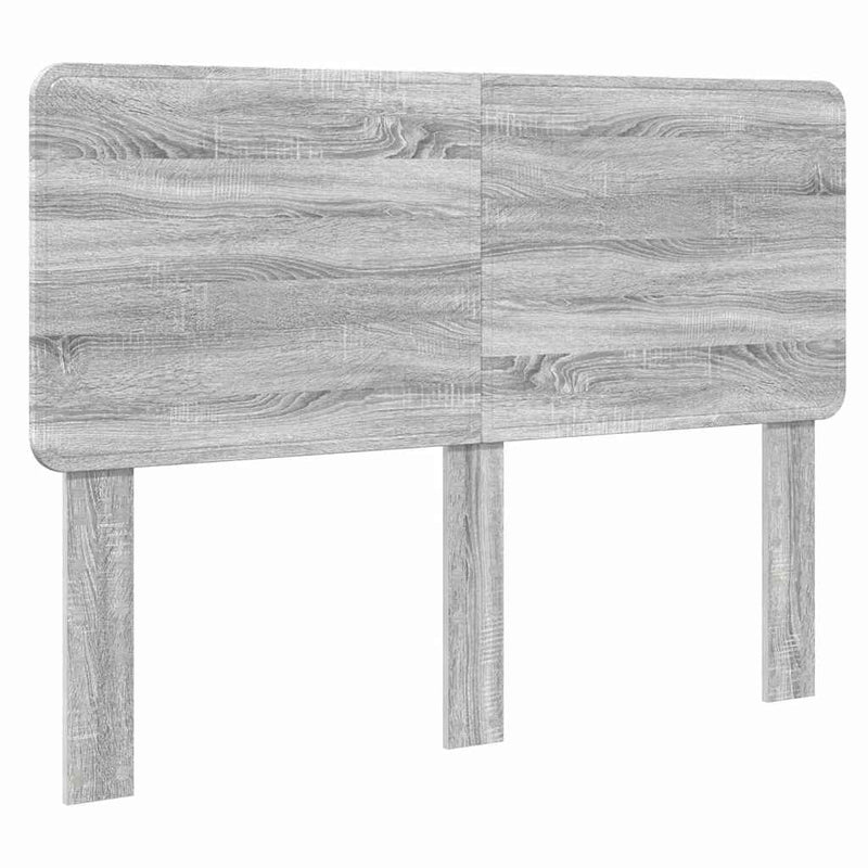 vidaXL Fejtámla fejtámlával Szürke Sonoma 140 cm Faanyag