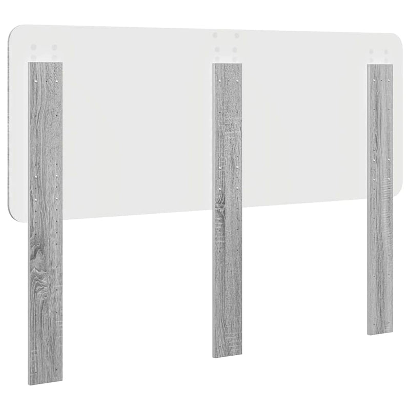 vidaXL Fejtámla fejtámlával Szürke Sonoma 140 cm Faanyag