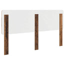 vidaXL Fejtámla fejtámlával Öreg fa 140 cm Faanyag