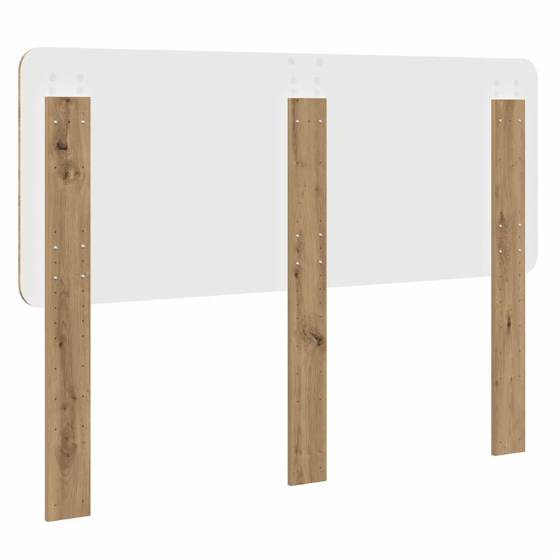 vidaXL Fejtámla fejtámlával Artisan tölgy 140 cm Faanyag