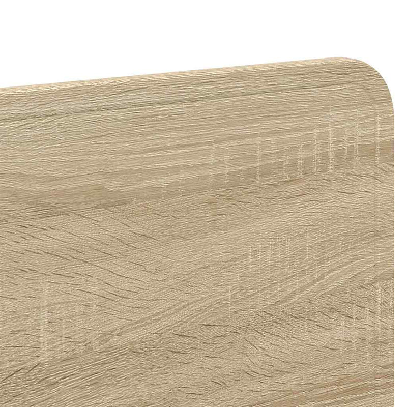 vidaXL Fejtámla fejtámlával Sonoma tölgy 135 cm Faanyag