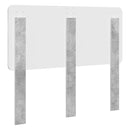 vidaXL Fejtámla fejtámlával Beton Szürke 135 cm Faanyag