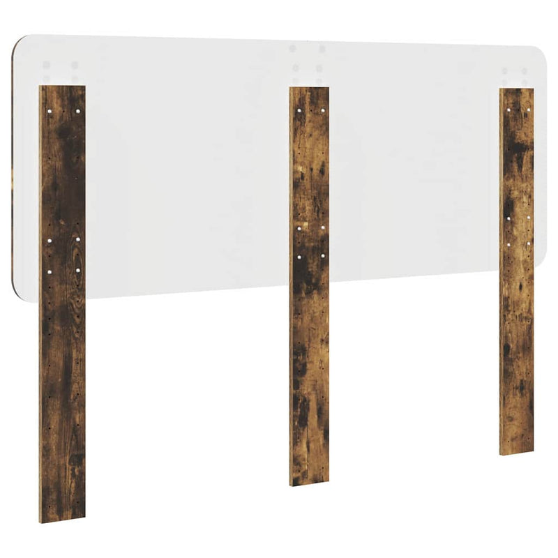 vidaXL Fejtámla fejtámlával Füstölt tölgy 135 cm Faanyag