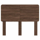 vidaXL Fejtámla fejtámlával Barna Tölgy 135 cm Faanyag