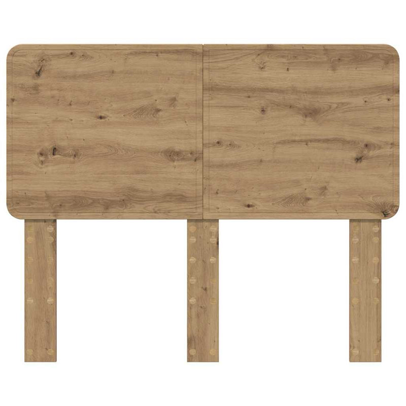 vidaXL Fejtámla fejtámlával Artisan tölgy 135 cm Faanyag