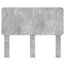 vidaXL Fejtámla fejtámlával Beton Szürke 120 cm Faanyag