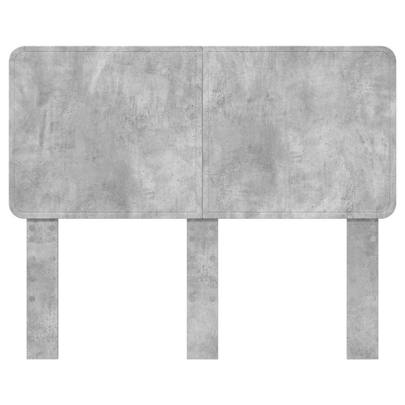 vidaXL Fejtámla fejtámlával Beton Szürke 120 cm Faanyag