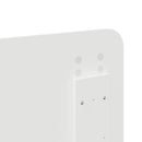 vidaXL Fejtámla fejtámlával Fényes Fehér 120 cm Faanyag