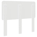 vidaXL Fejtámla fejtámlával Fényes Fehér 120 cm Faanyag