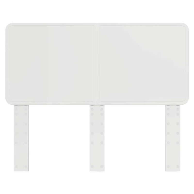 vidaXL Fejtámla fejtámlával Fényes Fehér 120 cm Faanyag