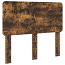 vidaXL Fejtámla fejtámlával Füstölt tölgy 120 cm Faanyag