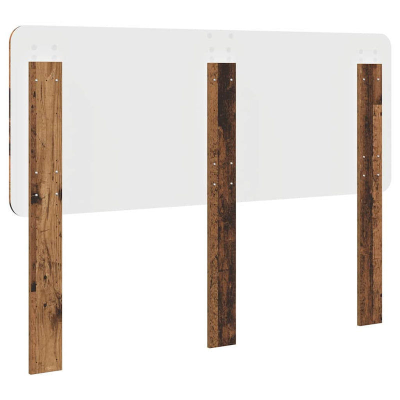 vidaXL Fejtámla fejtámlával Öreg fa 120 cm Faanyag