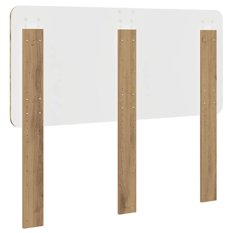 vidaXL Fejtámla fejtámlával Artisan tölgy 120 cm Faanyag