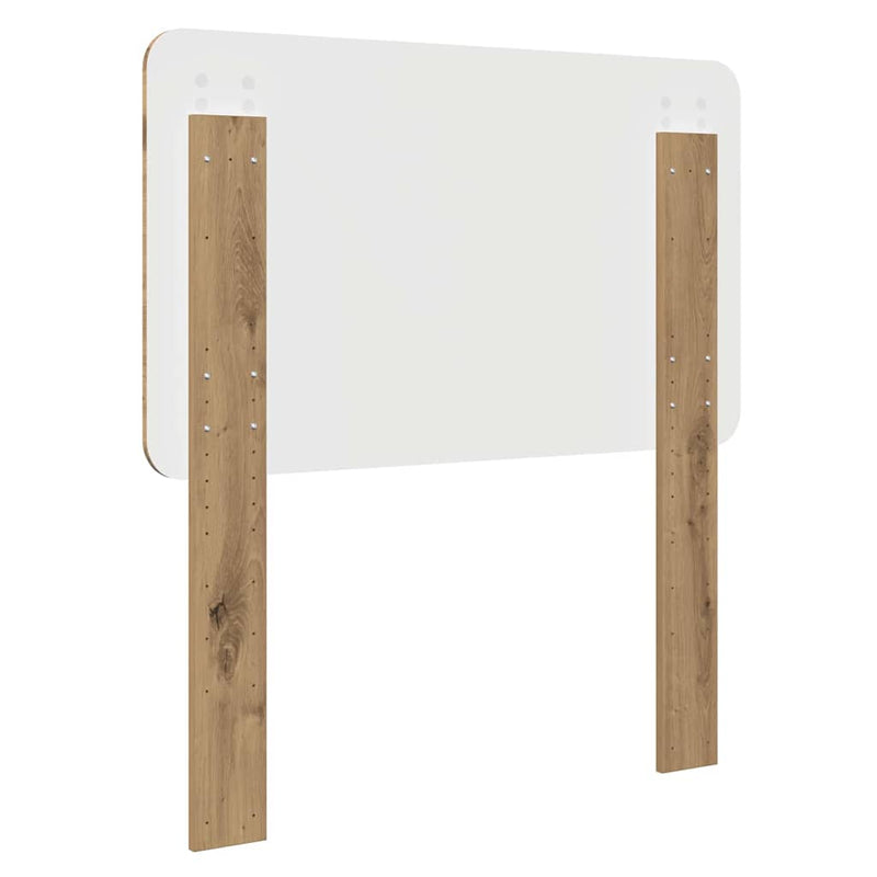 vidaXL Fejtámla fejtámlával Artisan tölgy 100 cm Faanyag