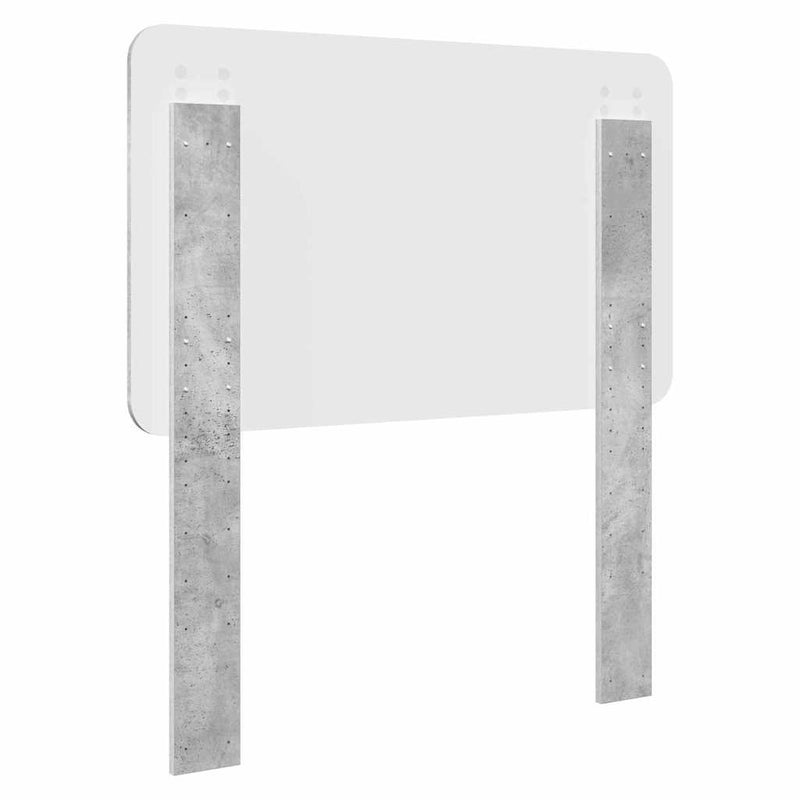 vidaXL Fejtámla fejtámlával Beton Szürke 90 cm Faanyag