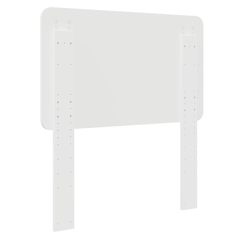 vidaXL Fejtámla fejtámlával Fényes Fehér 90 cm Faanyag