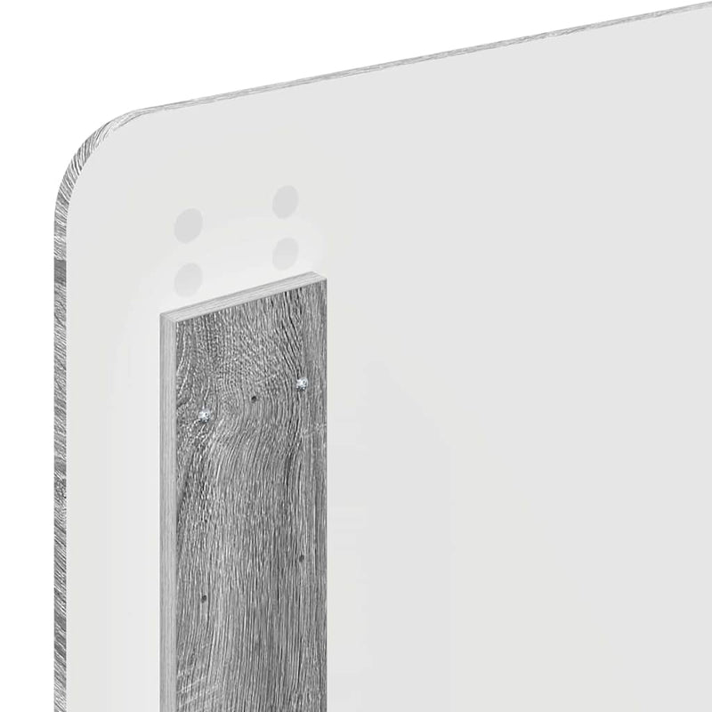 vidaXL Fejtámla fejtámlával Szürke Sonoma 90 cm Faanyag