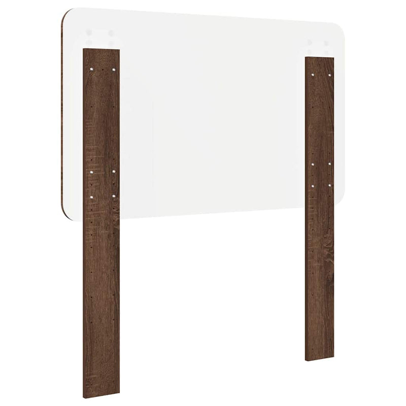 vidaXL Fejtámla fejtámlával Barna Tölgy 90 cm Faanyag