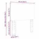 vidaXL Fejtámla fejtámlával Artisan tölgy 90 cm Faanyag