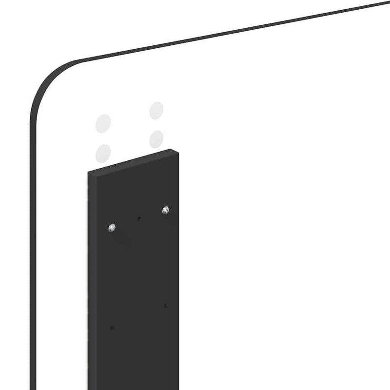 vidaXL Fejtámla fejtámlával Fekete tölgy 80 cm Faanyag