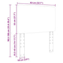 vidaXL Fejtámla fejtámlával Sonoma tölgy 80 cm Faanyag