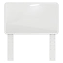 vidaXL Fejtámla fejtámlával Fényes Fehér 80 cm Faanyag