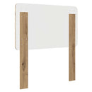 vidaXL Fejtámla fejtámlával Artisan tölgy 80 cm Faanyag