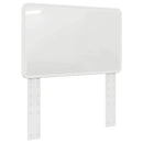 vidaXL Fejtámla fejtámlával Fényes Fehér 75 cm Faanyag